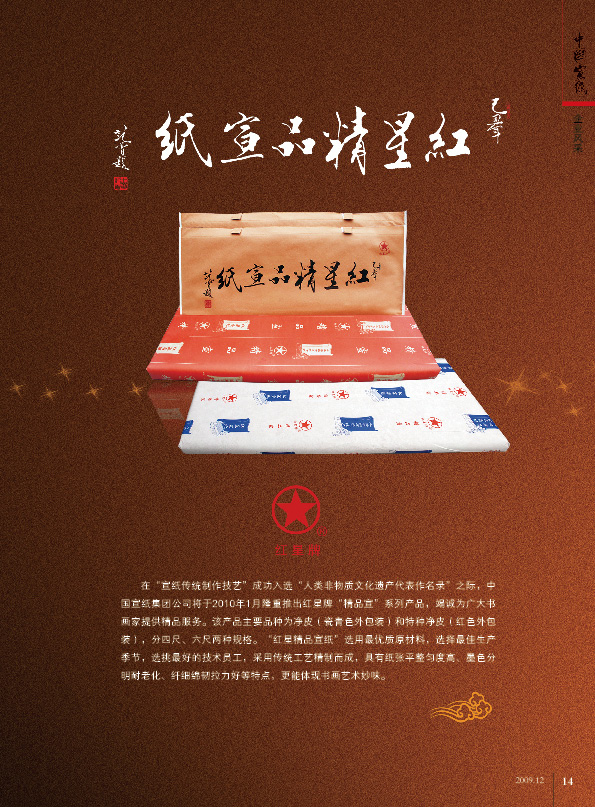 红星精品纸浆在《中国纸浆》会刊广告